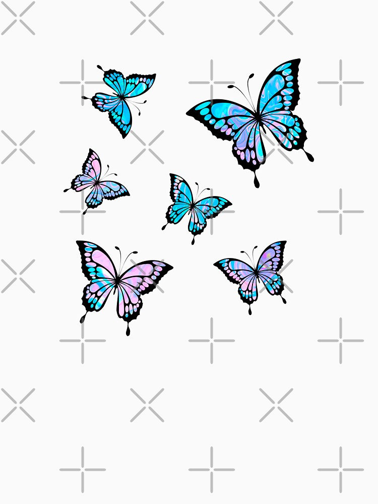Trippy y2k Butterflies by Scarletdove T-Shirts, Hoodie, Sweatshirt | BlankRebels.com (Image 3)