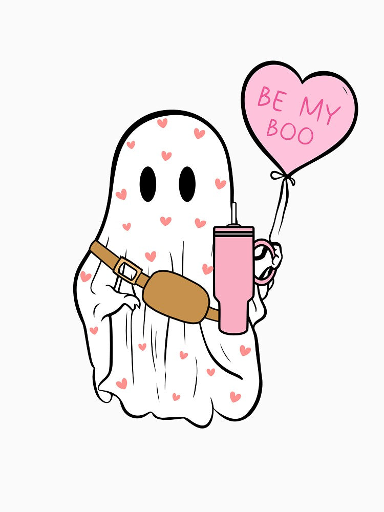 Be My Boo Ghost Valentine Boujee by GOODMORNING-ART T-Shirts, Hoodie, Sweatshirt | BlankRebels.com (Image 3)