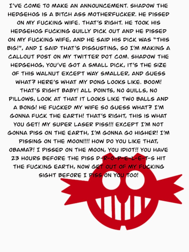 Eggman S Announcement by CasetfTees T-Shirts, Hoodie, Sweatshirt | BlankRebels.com (Image 3)