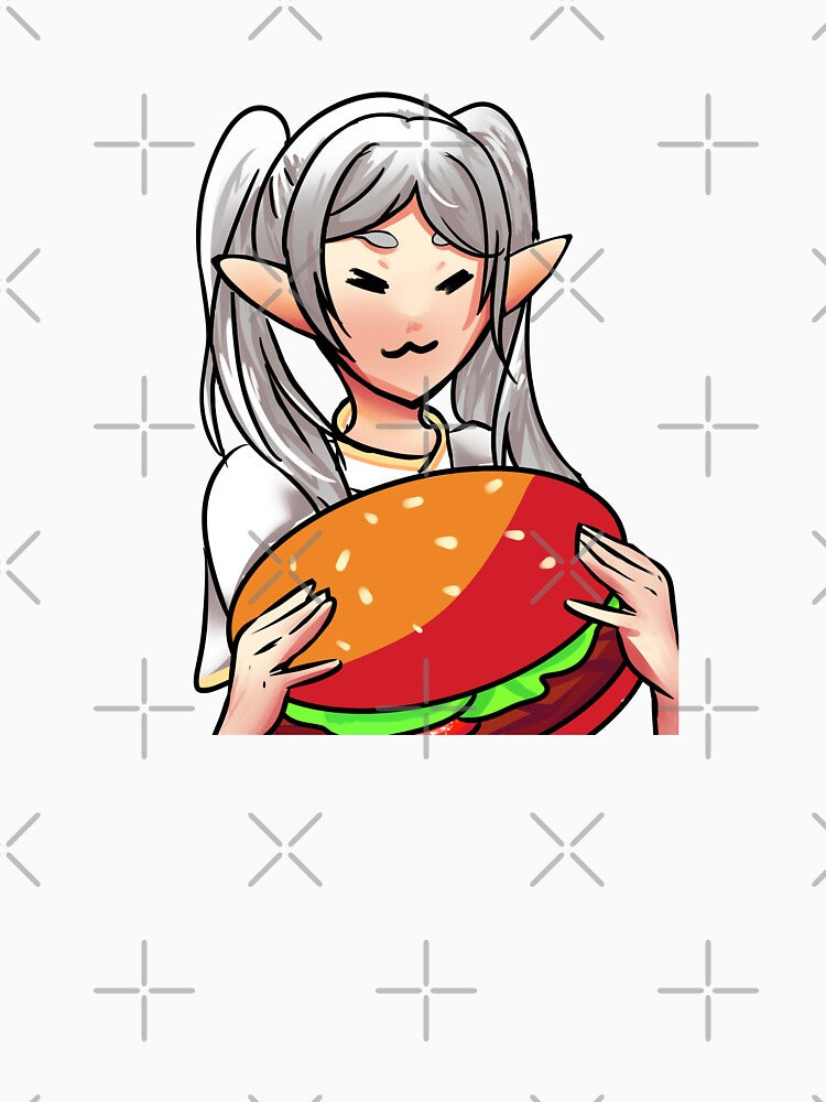 Anime girl Burger by Simorgh11 T-Shirts, Hoodie, Sweatshirt | BlankRebels.com (Image 3)