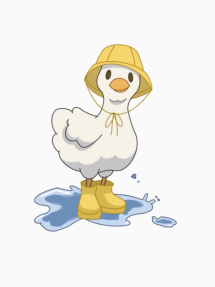 Duck with rain boots in a puddle by lunarrcreations T-Shirts, Hoodie, Sweatshirt | BlankRebels.com (Image 3)