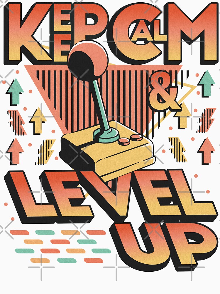 Keep Calm and Level Up - Color 1 by Bracketeer T-Shirts, Hoodie, Sweatshirt | BlankRebels.com (Image 3)