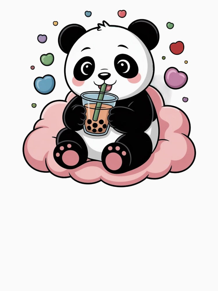 Cute Little Panda Loves Bubble Tea by BangerSupply T-Shirts, Hoodie, Sweatshirt | BlankRebels.com (Image 3)