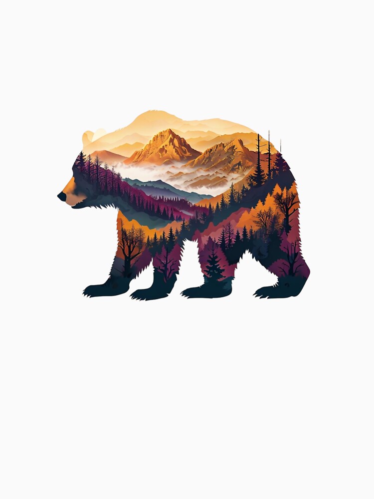 The Great Smoky Mountains bear shape by JIGUWORLD