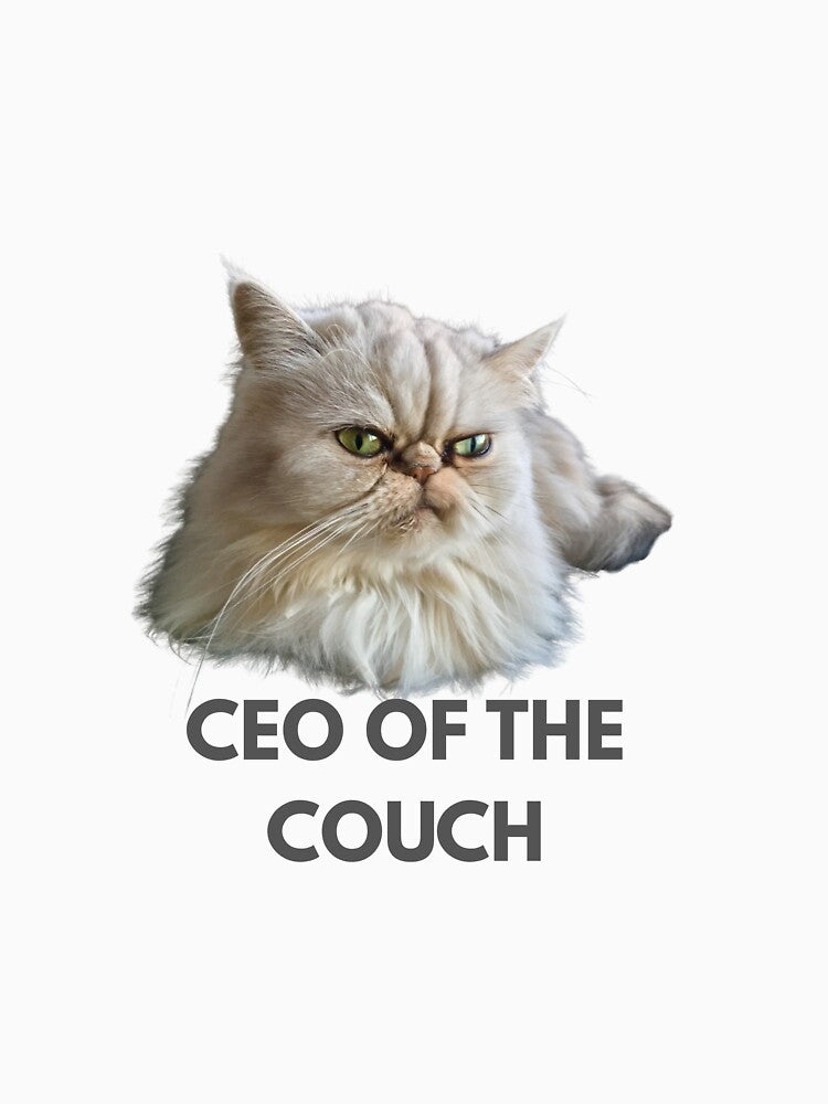 CEO of the Couch - Funny Grumpy Cat Aesthetic by LUV PAWSIA T-Shirts, Hoodie, Sweatshirt | BlankRebels.com (Image 3)