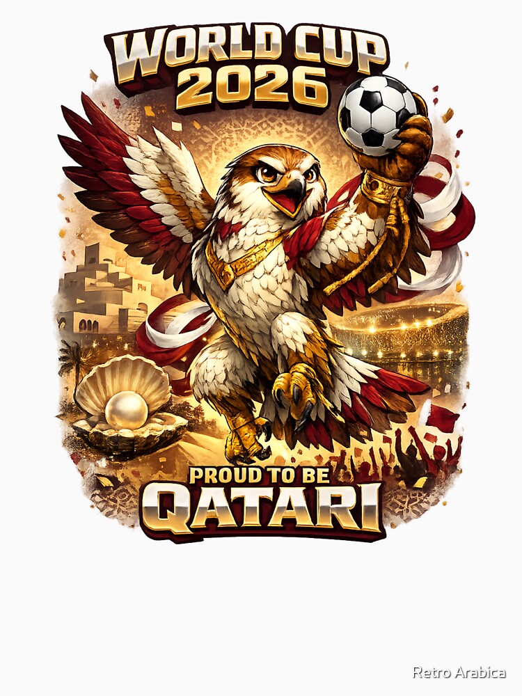 Proud to Be Qatari World Cup 2026 by Retro Arabica