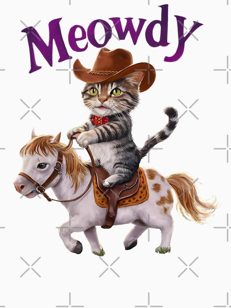 Meowdy Cat Cowboy Cat by universe-hold ⭐⭐⭐⭐⭐ T-Shirts, Hoodie, Sweatshirt | BlankRebels.com (Image 3)
