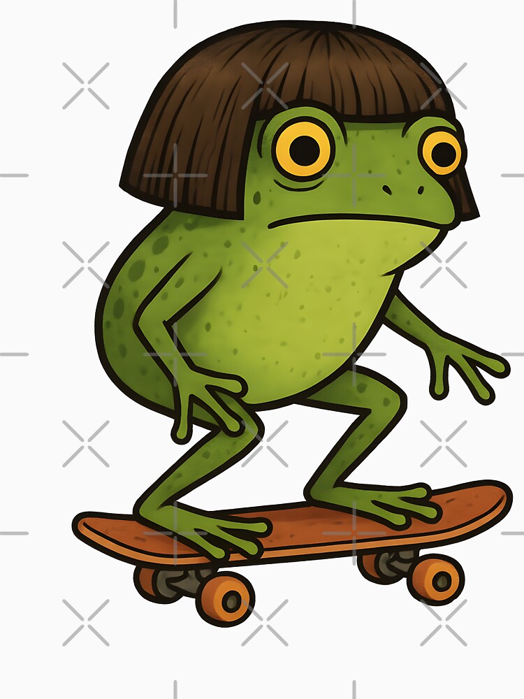 Funny Skateboarding Frog – Cool Gift for Skaters & Frog Lovers by RigyIllustrates T-Shirts, Hoodie, Sweatshirt (Image 3)