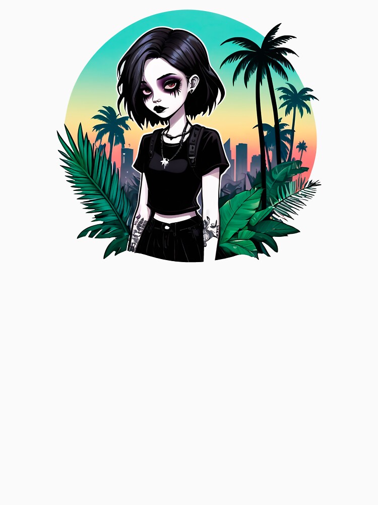 Tropical Goth Girl in the Hot Summer Nature by MadnessEnvelope