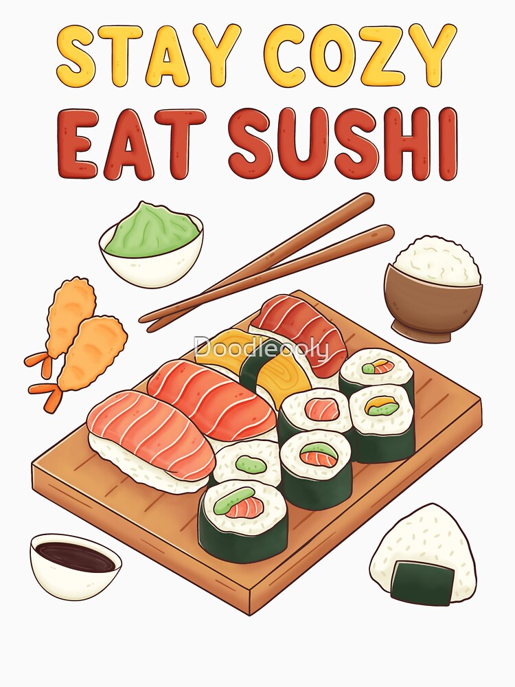 Sushi Lover by Doodleooly T-Shirts, Hoodie, Sweatshirt | BlankRebels.com (Image 3)