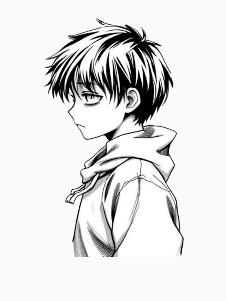Loneliness design - Manga art by Substance_life T-Shirts, Hoodie, Sweatshirt | BlankRebels.com (Image 3)