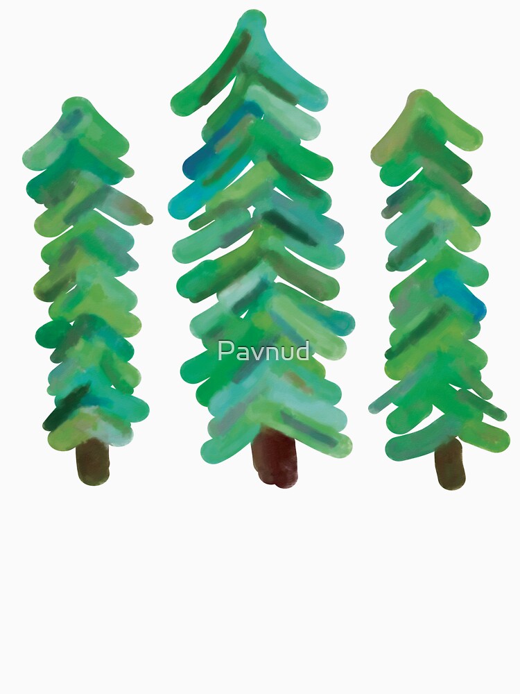 Watercolor Pine Trees by Pavnud T-Shirts, Hoodie, Sweatshirt | BlankRebels.com (Image 3)