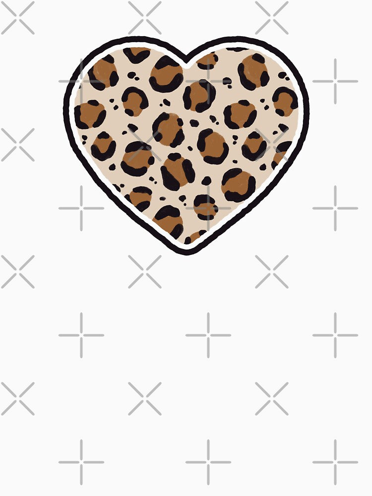 Y2k Baddie Leopard Hearts Stars Pattern T-Shirts, Hoodie, Sweatshirt