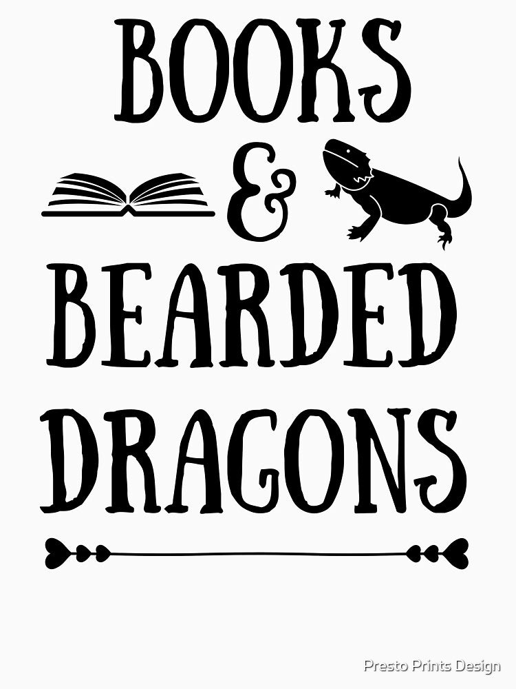 Books And Bearded Dragons | Bearded Dragon | Bearded Dragon Mom by Presto Prints Design T-Shirts, Hoodie,... (Image 3)