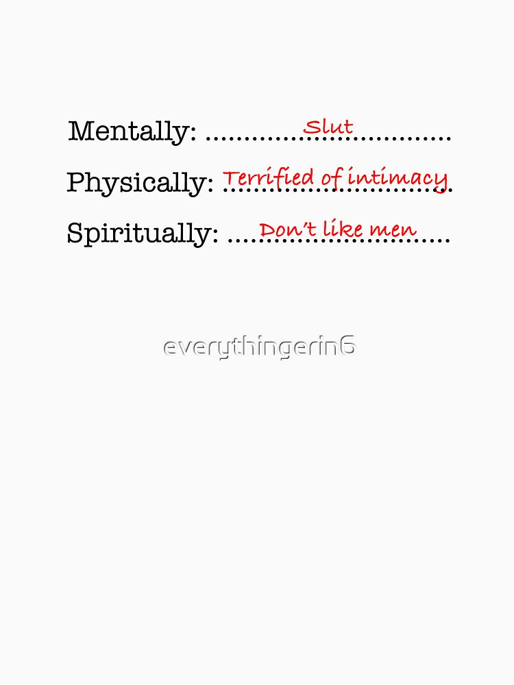 Mentally I was a slut by everythingerin6 T-Shirts, Hoodie, Sweatshirt | BlankRebels.com (Image 3)