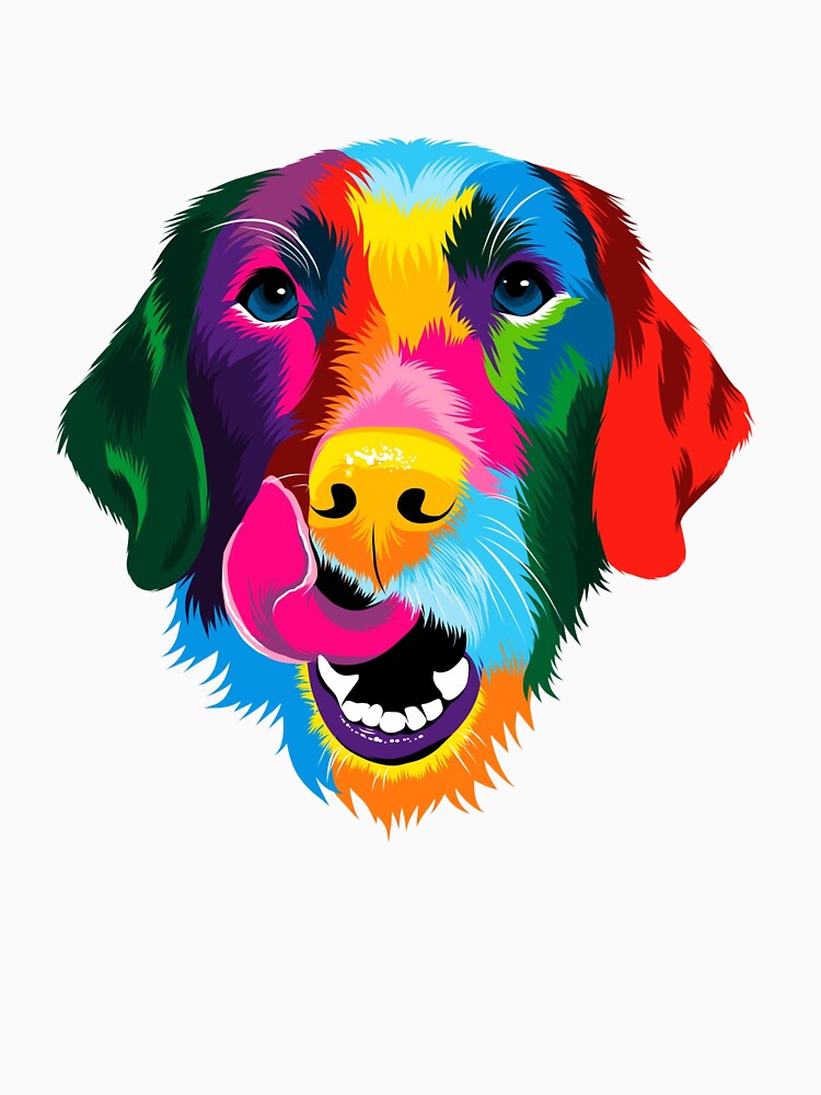 Abstract art of Lab, cute color abstract of Labrador. by StandStrong786 T-Shirts, Hoodie, Sweatshirt (Image 3)