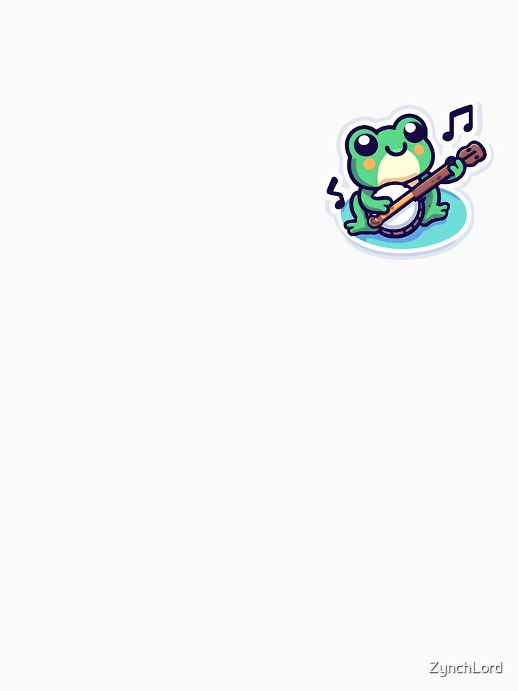 Banjo-Playing cute Frog in Cottagecore Aesthetic by ZynchLord T-Shirts, Hoodie, Sweatshirt | BlankRebels.com (Image 3)
