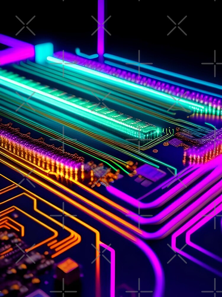 Digital Circuits Abstract Art by Esterlane T-Shirts, Hoodie, Sweatshirt | BlankRebels.com (Image 3)