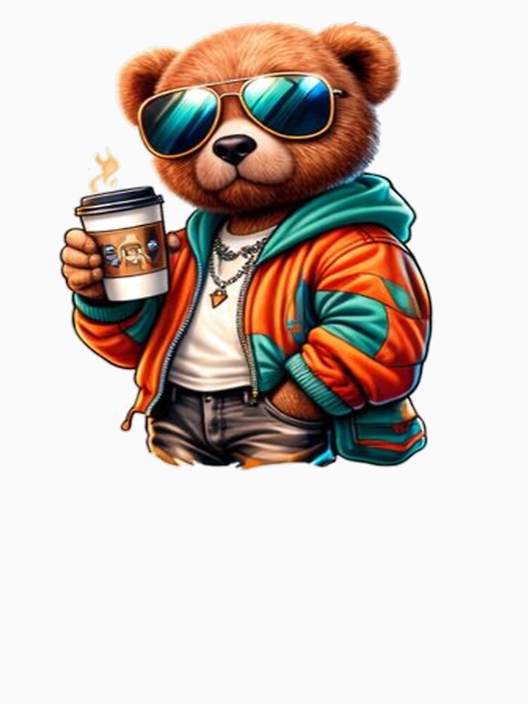 Coffee Bear – Morning Vibes Streetwear Cartoon by the-dovlat T-Shirts, Hoodie, Sweatshirt | BlankRebels.com (Image 3)