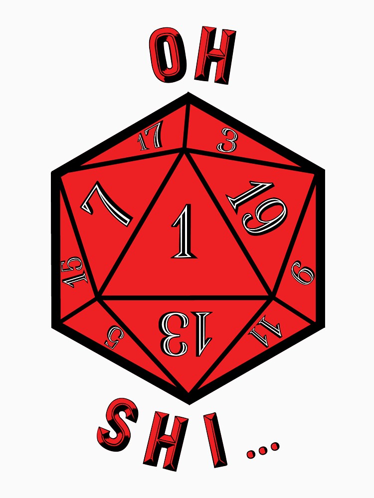 Critical Fail Dungeons and Dragons D20 Dice Red by Geek-Shack T-Shirts, Hoodie, Sweatshirt | BlankRebels.com (Image 3)