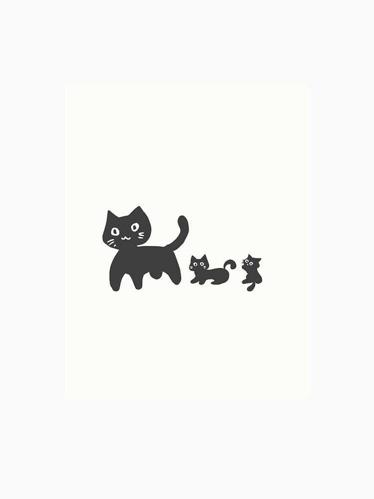 Funny Cute Cat Family – Kawaii Black Cats by Lamart6 T-Shirts, Hoodie, Sweatshirt | BlankRebels.com (Image 3)
