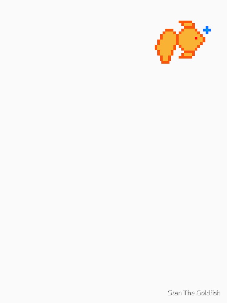 Goldfish 8Bit by Stan The Goldfish T-Shirts, Hoodie, Sweatshirt | BlankRebels.com (Image 3)
