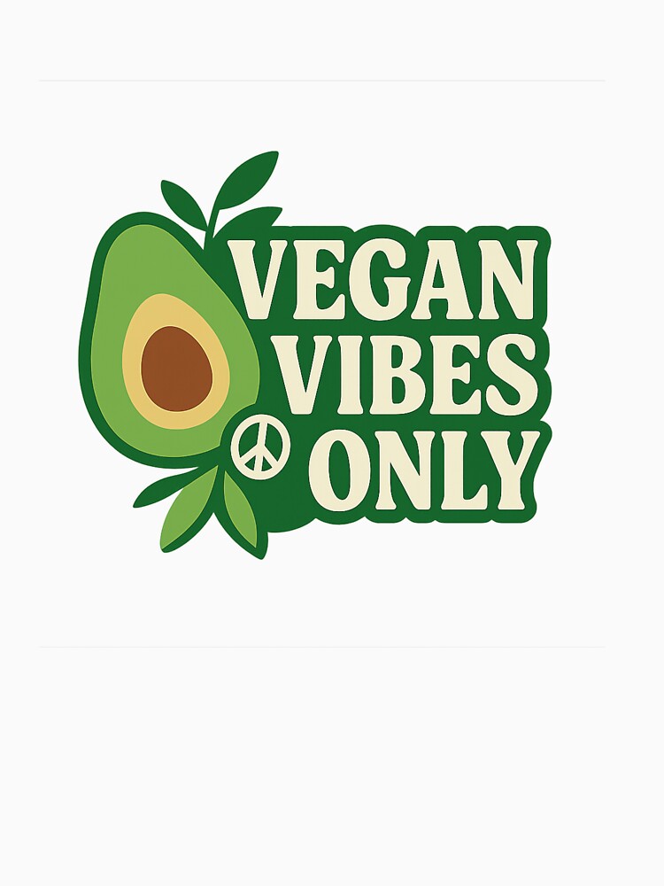 Vegan Vibes Only Shirt – Bold Ethical Vegan Statement Tee for Plant-Based Lifestyles by DJCApparel Hoodie,... (Image 3)