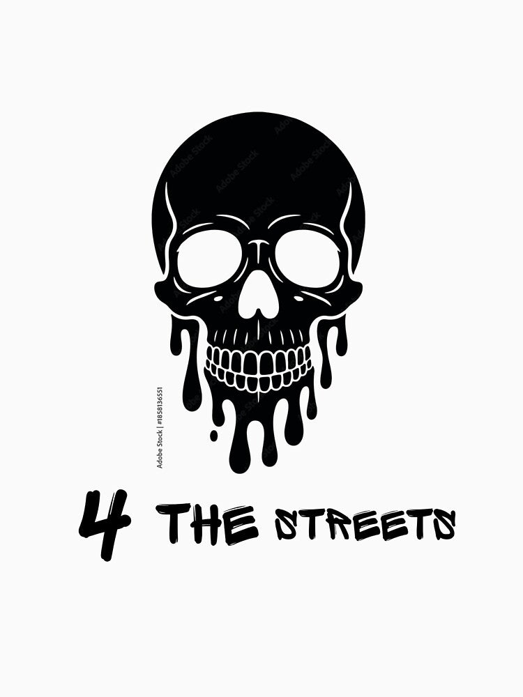 Skull Face Design by 4 THE STREETS SHOP T-Shirts, Hoodie, Sweatshirt | BlankRebels.com (Image 3)