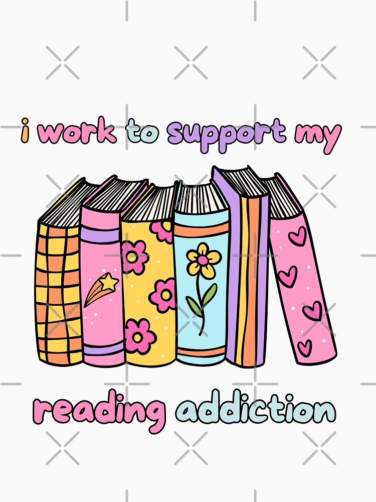 I Work To Support My Reading Addiction Daily retro daisy flowers by SkeletonsDanger T-Shirts, Hoodie, Sweatshirt (Image 3)