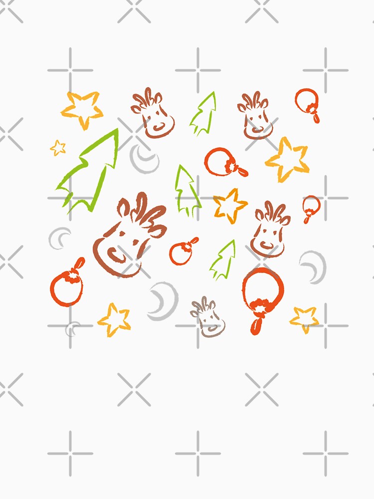 holiday xmas pattern - reindeer trees ball by Nessie J.M. T-Shirts, Hoodie, Sweatshirt | BlankRebels.com (Image 3)