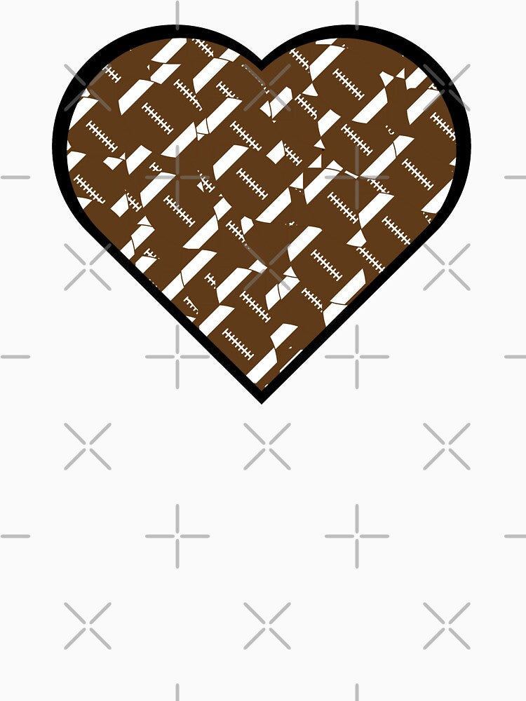 Football Heart Love Design by cmd-art T-Shirts, Hoodie, Sweatshirt | BlankRebels.com (Image 3)