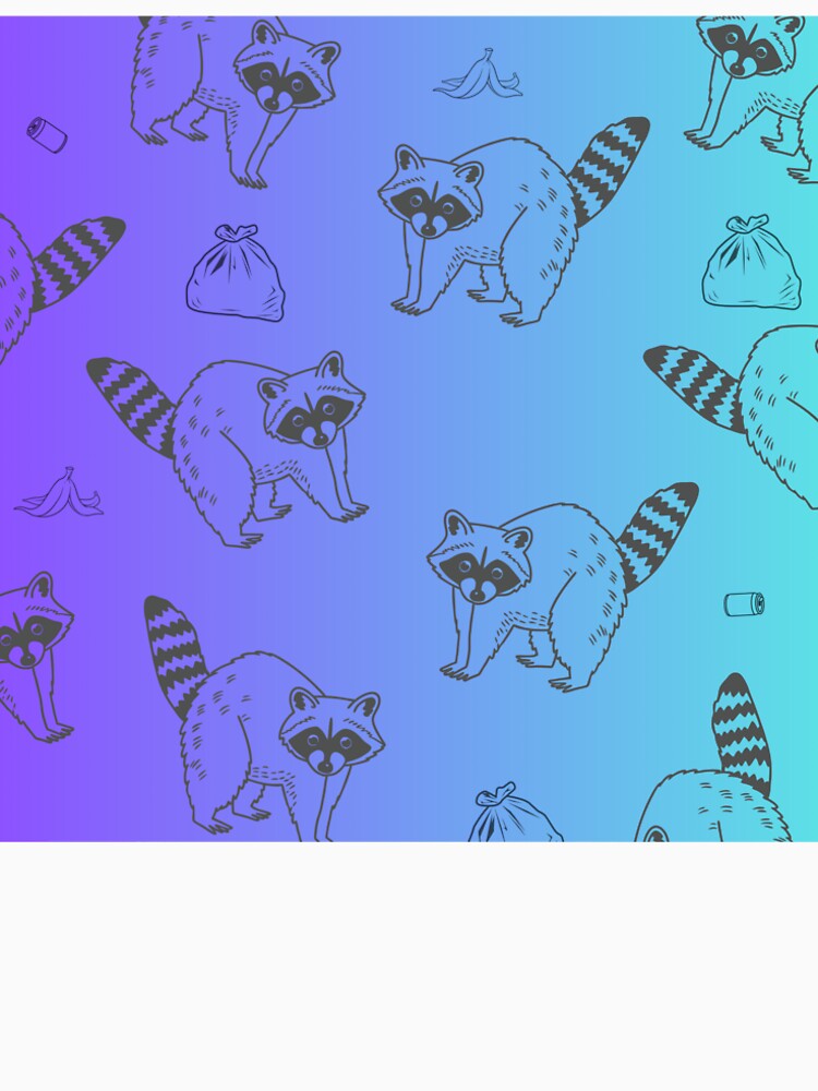 Raccoons: Blue Gradient by KingOfCaffeine T-Shirts, Hoodie, Sweatshirt | BlankRebels.com (Image 2)
