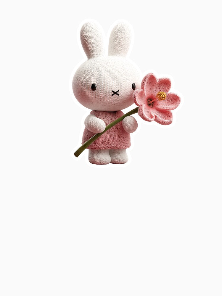 Miffy with A Hawaiian Flower Sticker by jcherryplum