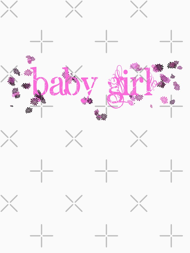 Baby girl flower y2k tshirt by KatyaDesigns Hoodie, Sweatshirt | BlankRebels.com (Image 3)