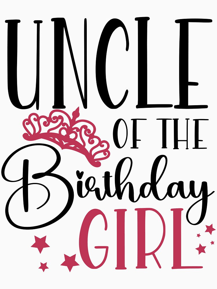 Family Matching Birthday Squad Uncle of the Birthday Girl Birthday Squad Party Favors by mysticblvd T-Shirts,... (Image 3)