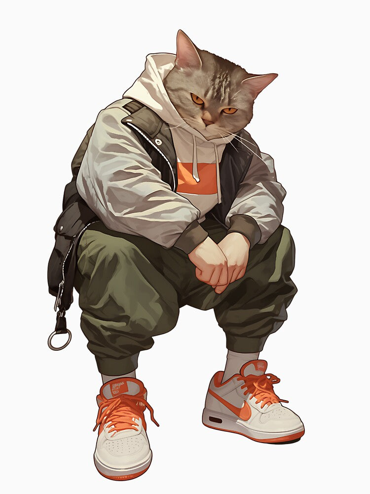 Streetwear Modern Cat by bapupa