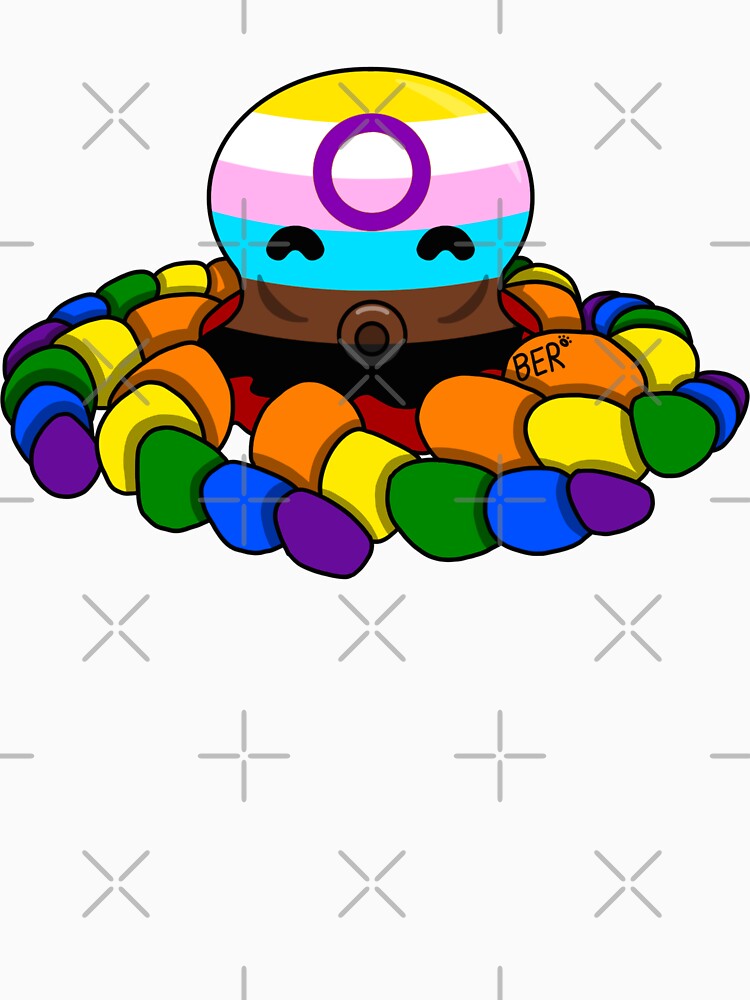 Progress Pride Fidget Octopus by SentABear T-Shirts, Hoodie, Sweatshirt | BlankRebels.com (Image 3)