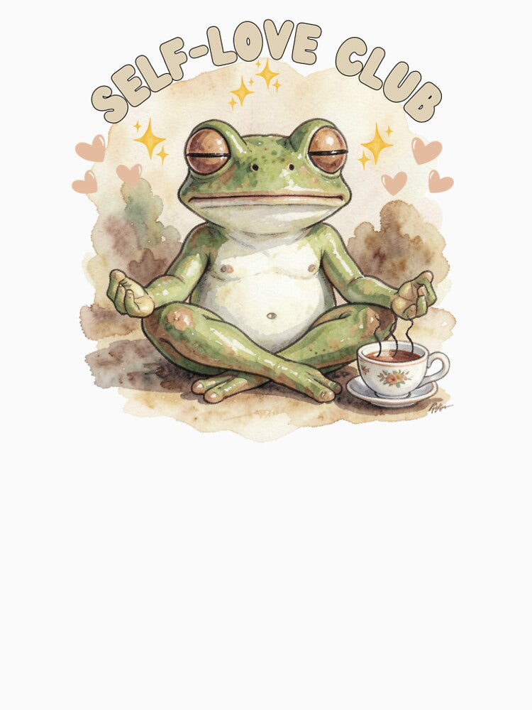 Frog meditation Self-love Club by Frogs&Waters T-Shirts, Hoodie, Sweatshirt | BlankRebels.com (Image 2)