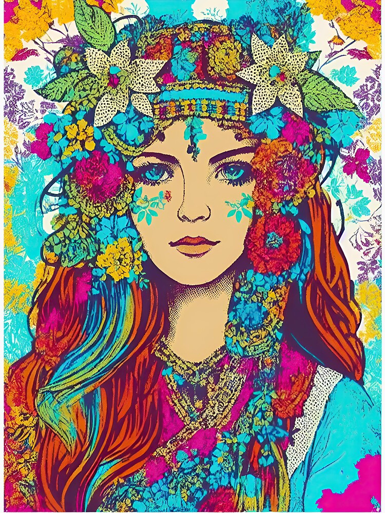 Cute, aesthetic, boho girl design by bobbi-gyre