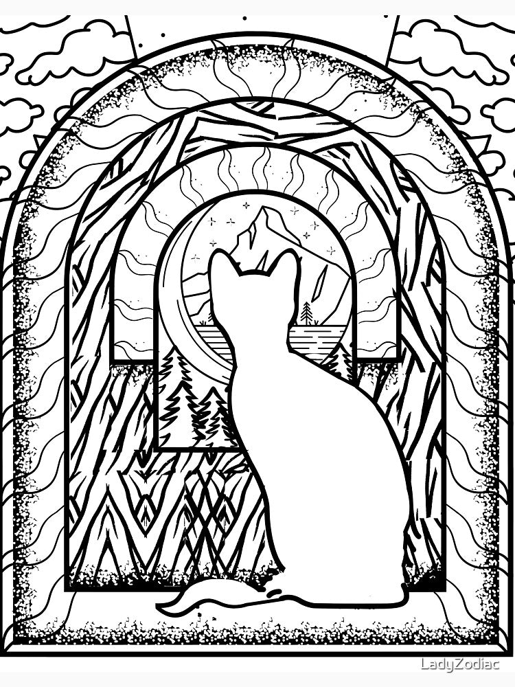 Mystic Moon Cat by LadyZodiac T-Shirts, Hoodie, Sweatshirt | BlankRebels.com (Image 3)