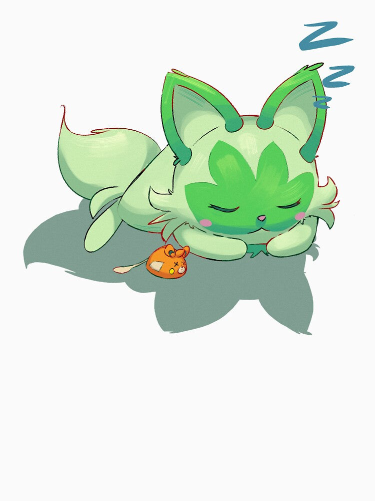 Sleepy Sprig Weed Cat with Mouse toy by Painterswan T-Shirts, Hoodie, Sweatshirt | BlankRebels.com (Image 3)