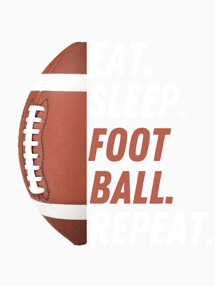 Eat Sleep Football Repeat T-Shirt Love Football Vintage Gift by Mustaph-Shop