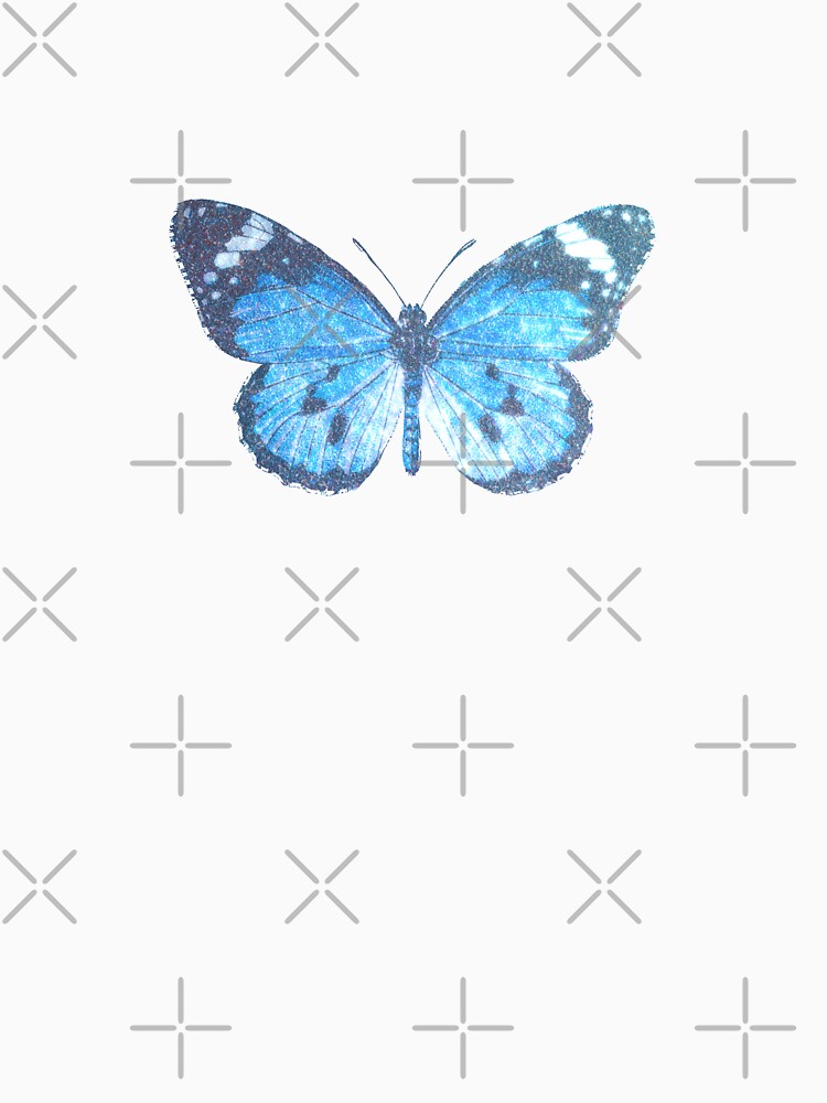 Blue Glitter Butterfly by Scarletdove T-Shirts, Hoodie, Sweatshirt | BlankRebels.com (Image 3)