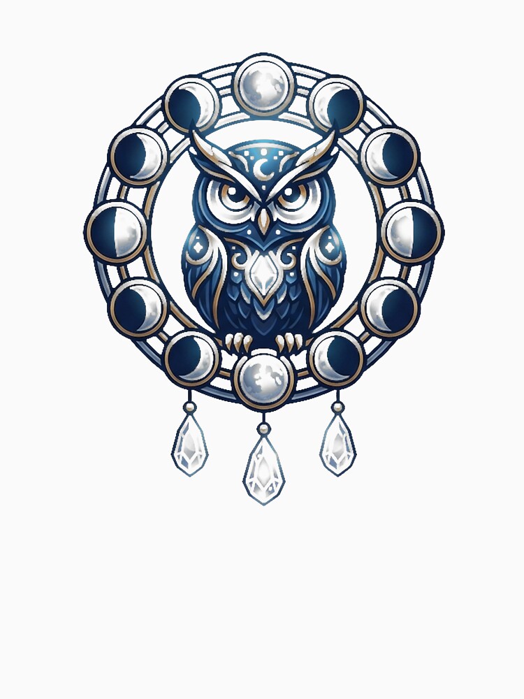 Owl Moonphase Talisman by IllumeInk T-Shirts, Hoodie, Sweatshirt | BlankRebels.com (Image 3)
