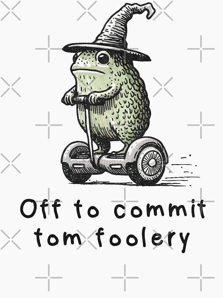 Off to Commit Tomfoolery Frog Wizard Mischief Meme by SpookshowDesign T-Shirts, Hoodie, Sweatshirt (Image 3)
