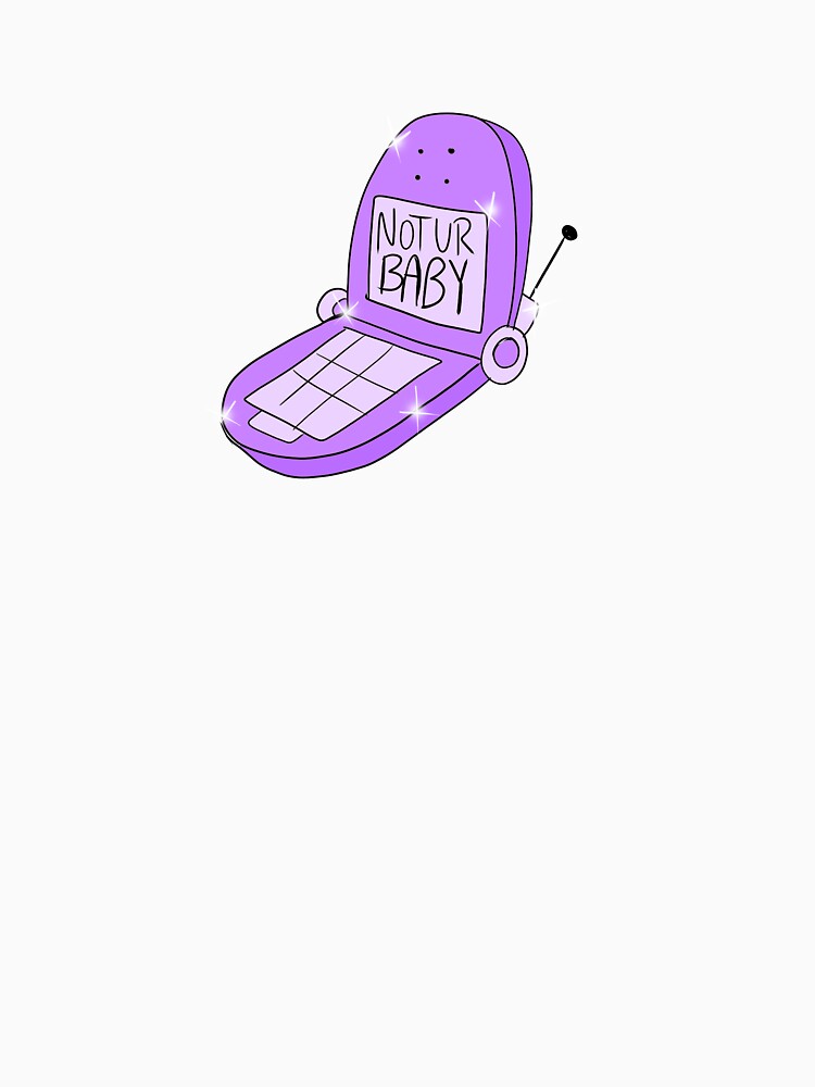 Not Ur Baby Flip Phone (purple) by gross-girl99 T-Shirts, Hoodie, Sweatshirt | BlankRebels.com (Image 3)