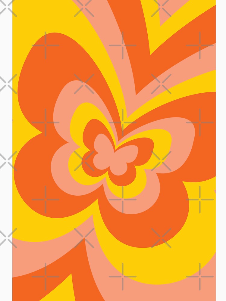 Orange Butterfly Aesthetic by LinDraws T-Shirts, Hoodie, Sweatshirt | BlankRebels.com (Image 3)