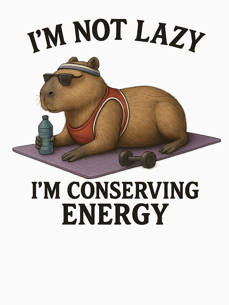 Lazy Capybara – Mentally Strong, Physically Resting by Capybarastore_77 T-Shirts, Hoodie, Sweatshirt (Image 3)