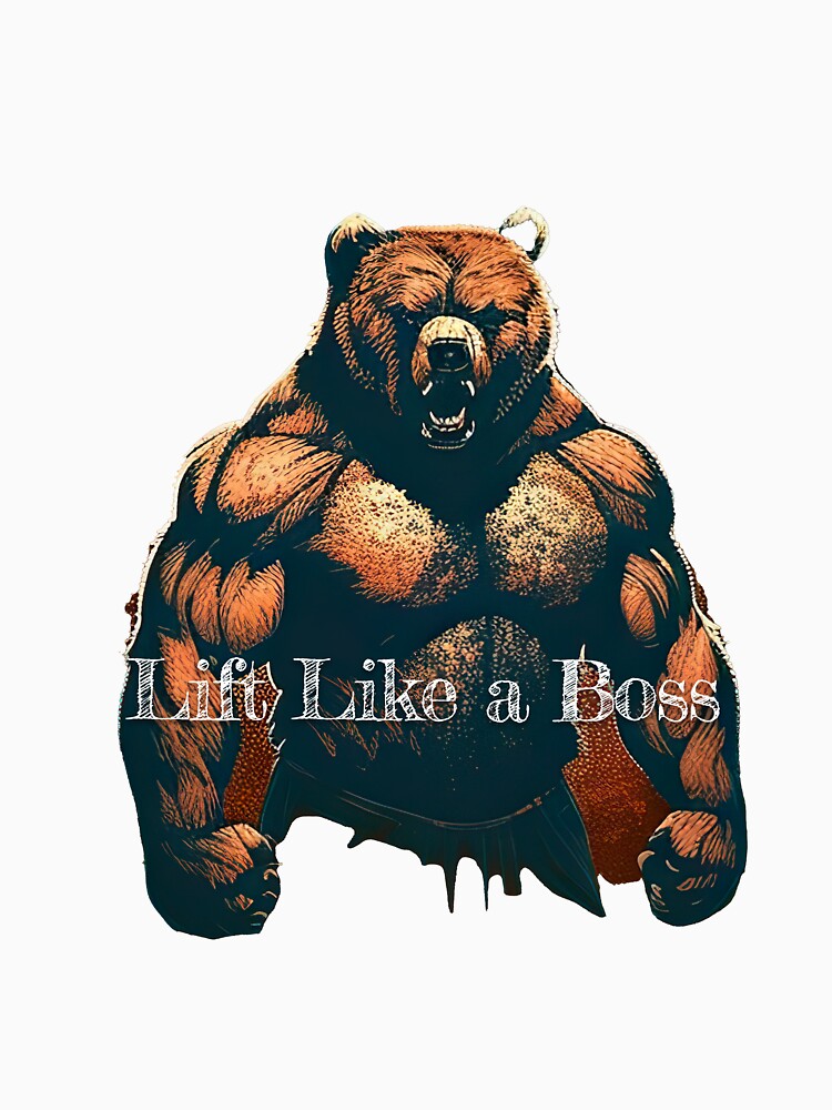 Lift Like a BossDesignBodybuilding Fitness Gym Workout Exercise Merch Print Design by tengamerx T-Shirts,... (Image 3)