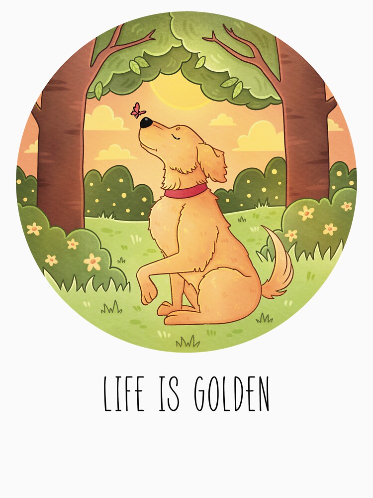 Life is Golden Retriever by HeySpiritAnimal T-Shirts, Hoodie, Sweatshirt | BlankRebels.com (Image 3)
